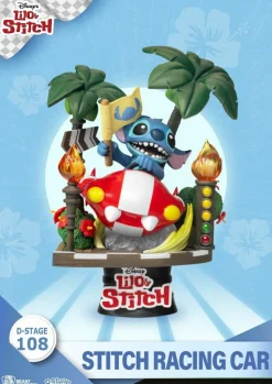 Lilo & Stitch - Stitch in Racing Car Ride D-Stage 6" PVC Diorama Statue