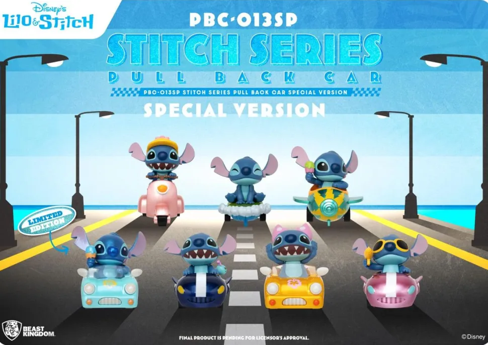 Lilo & Stitch - Stitch Pull Back Car Special Version Blind Box Figure (Single Unit)