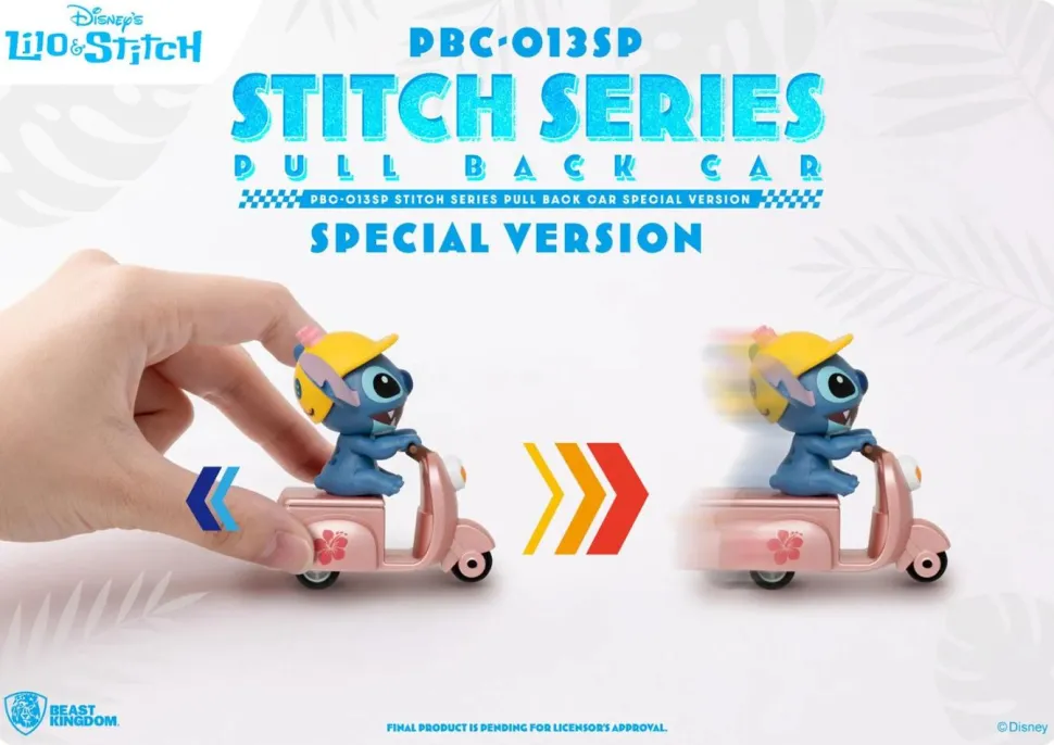 Lilo & Stitch - Stitch Pull Back Car Special Version Blind Box Figure (Display of 6)