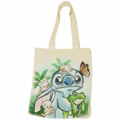 Lilo & Stitch - Stitch Springtime Daisy 14" Canvas Tote Bag