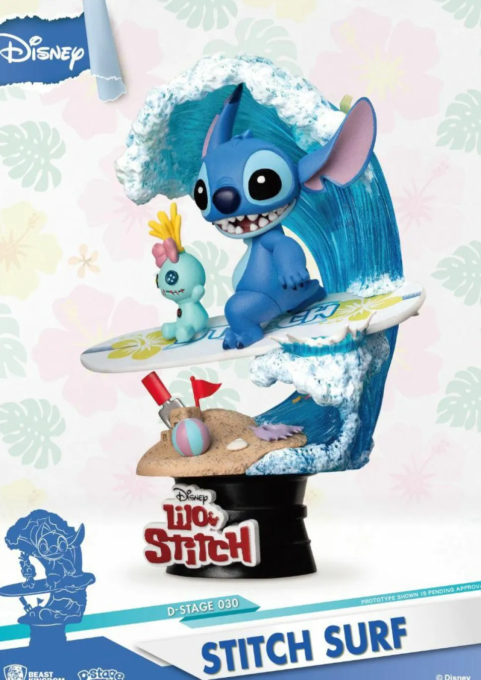 Lilo & Stitch - Stitch Surfing D-Stage 6" Diorama Statue