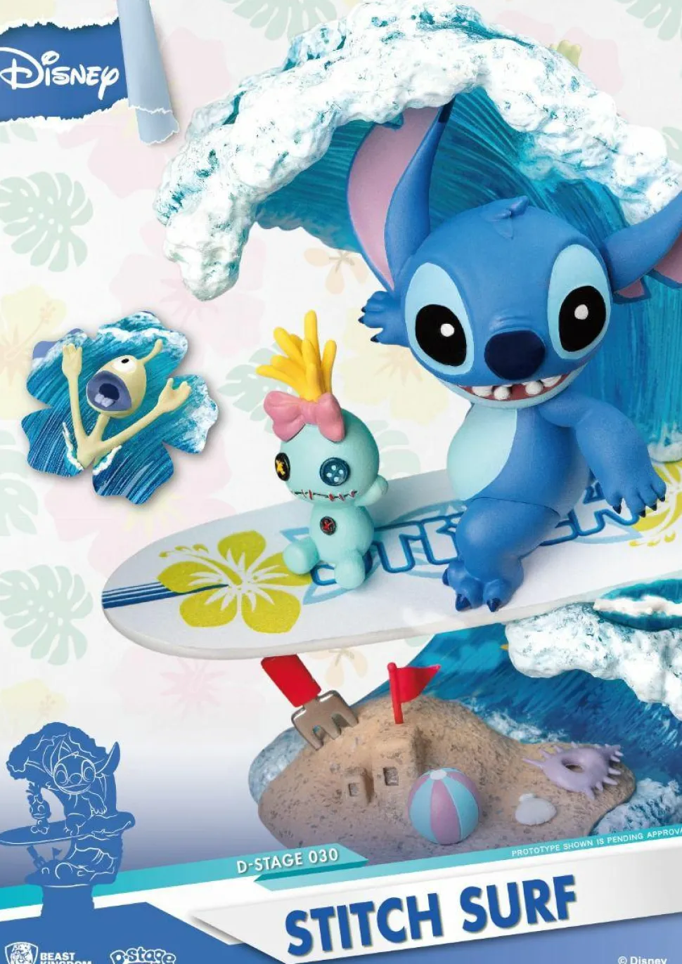 Lilo & Stitch - Stitch Surfing D-Stage 6" Diorama Statue