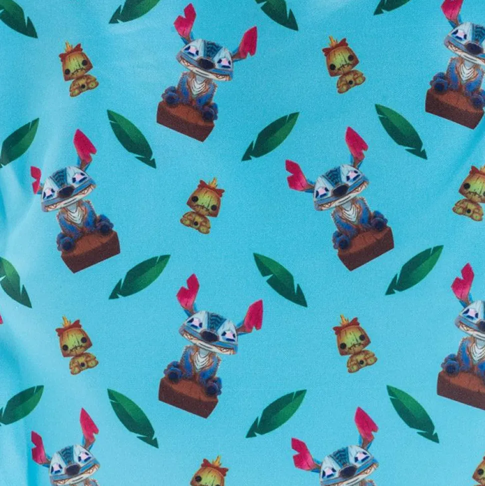 Lilo & Stitch - Stitch Tiki 9" Faux Leather Passport Bag