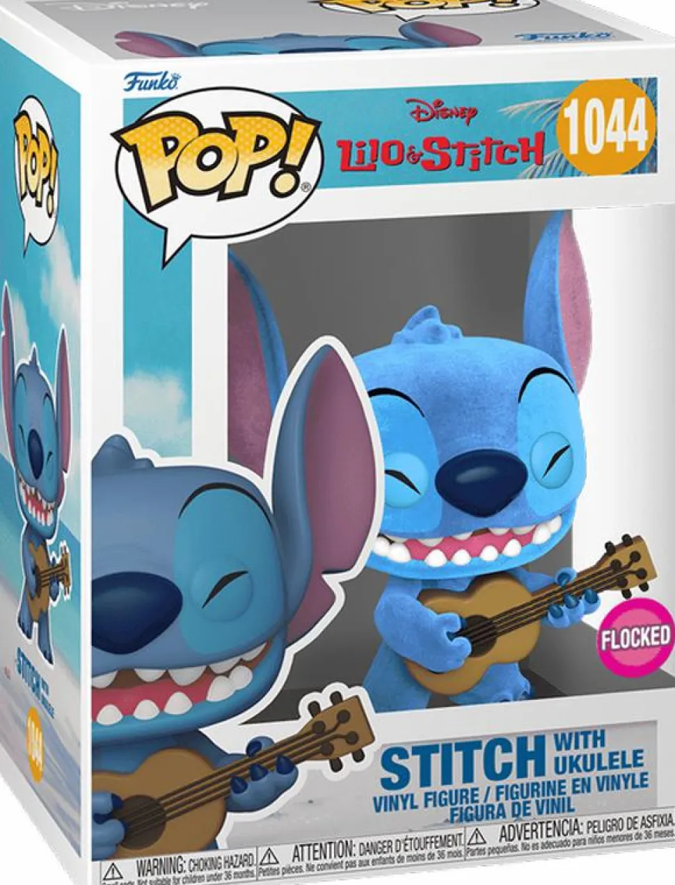 Lilo & Stitch - Stitch with Ukulele Flocked Pop! Vinyl Figure & T-Shirt Box Set