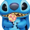 Lilo & Stitch - Stitch with Lollipop 18" Figural PVC Money Bank