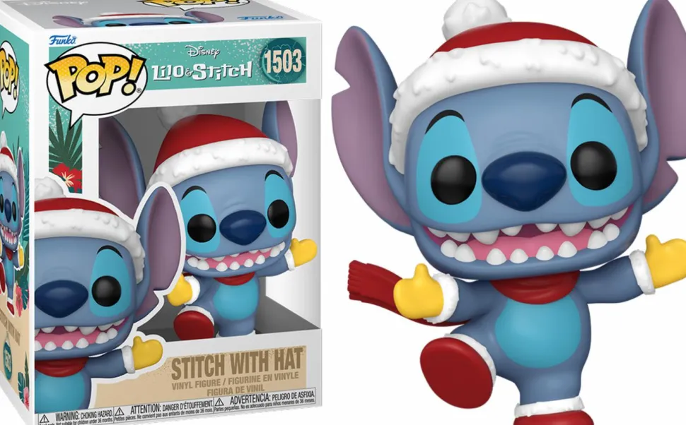 Lilo & Stitch: Holiday - Stitch with Santa Hat Pop! Vinyl Figure