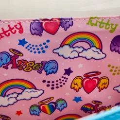 Lisa Frank - Angel Kitty 7” Faux Leather Crossbody Bag