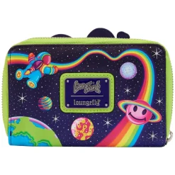 Lisa Frank - Cosmic Alien Ride Glow in the Dark 4” Faux Leather Zip-Around Wallet