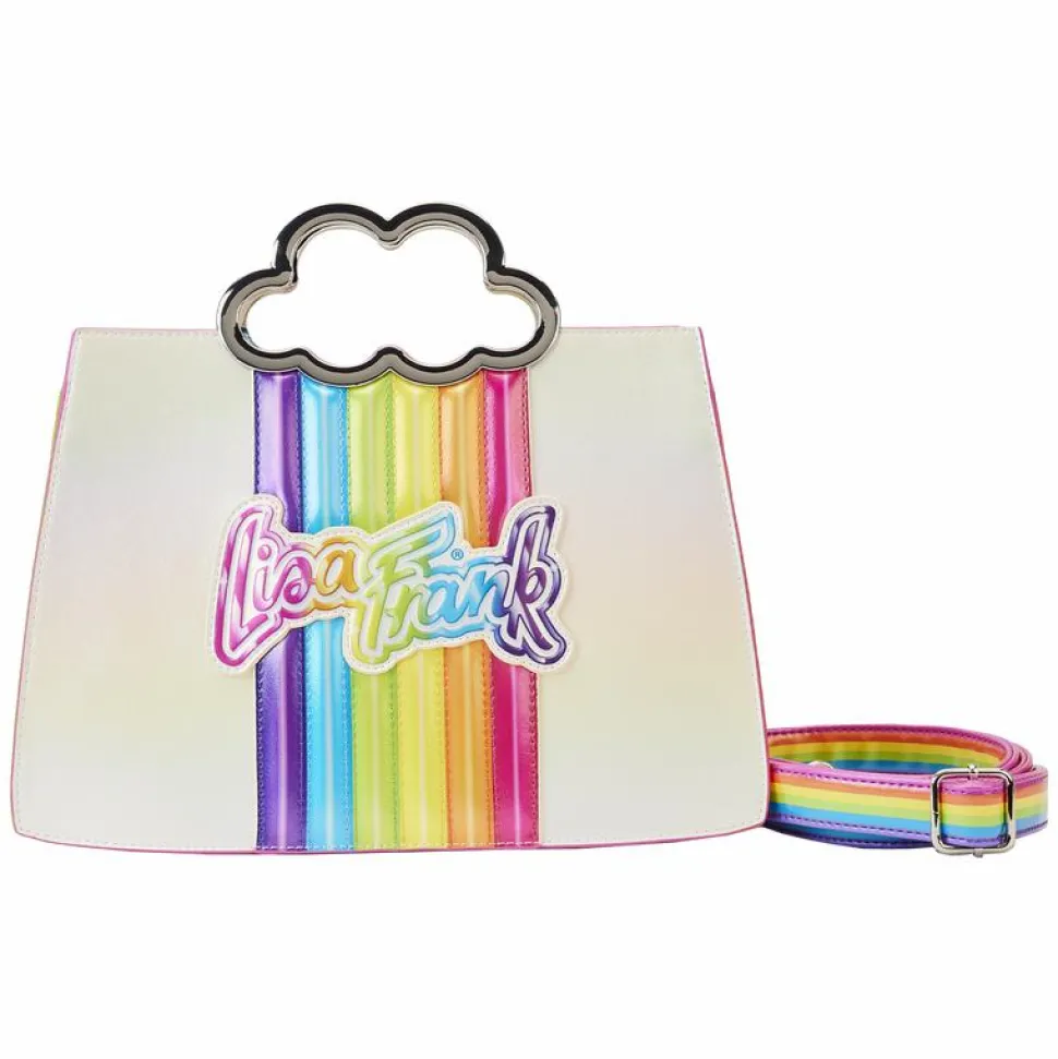 Lisa Frank - Rainbow Cloud 8” Faux Leather Crossbody Bag