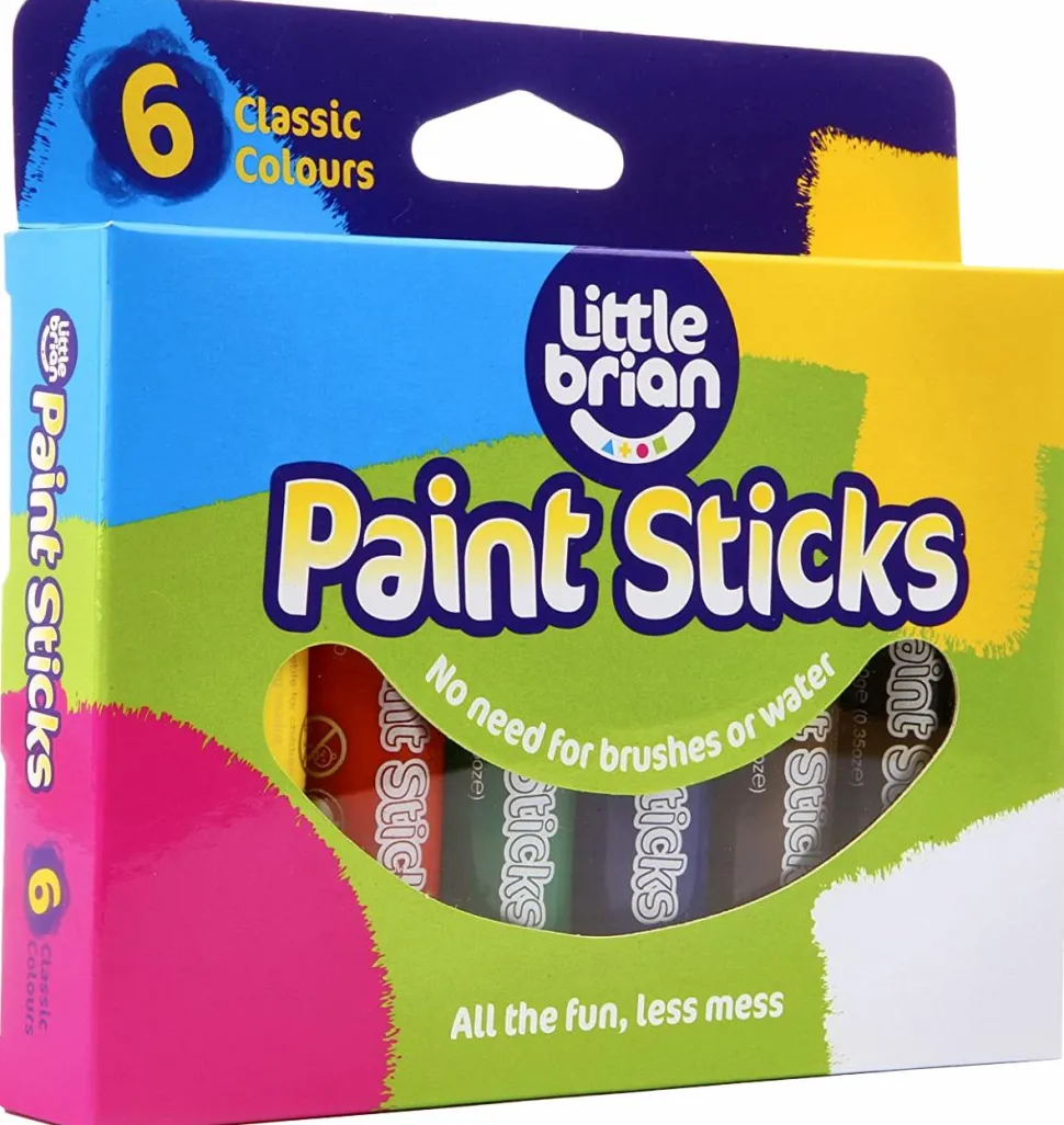 Little Brian - Classic Colour Paint Sticks 6-Pack