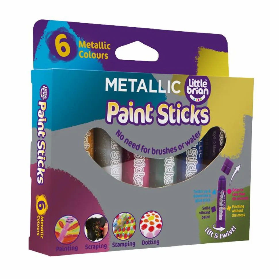 Little Brian - Metallic Paint Sticks 6-Pack
