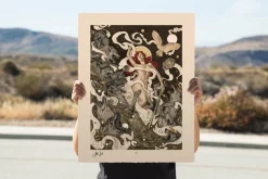 Little Red Riding Hood - Red Fine Art Print by Mate Jako