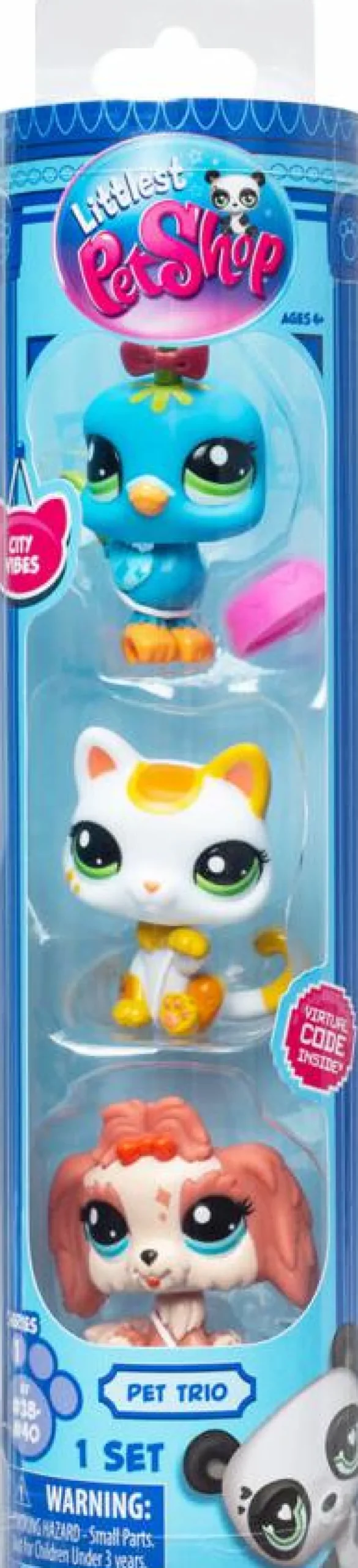 Littlest Pet Shop - Pet Trio #38, #39 & #40 Mini Figure 3-Pack in Tube (Series 1)