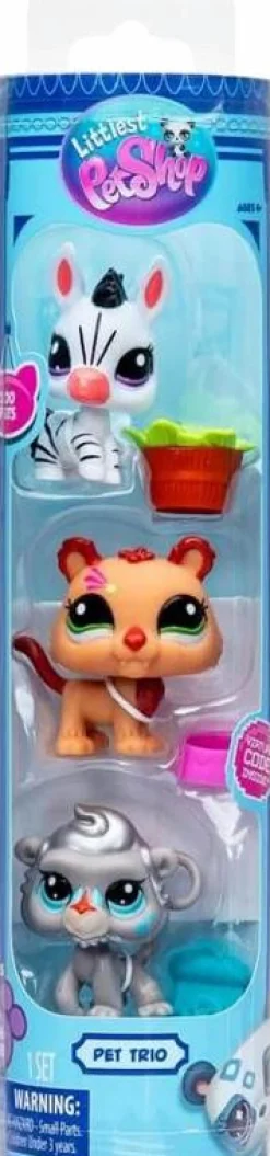 Littlest Pet Shop - Trio in Tube Zoo Pets Mini Figure 3-Pack (Series 2)