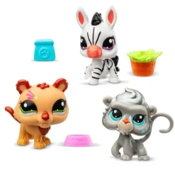 Littlest Pet Shop - Trio in Tube Zoo Pets Mini Figure 3-Pack (Series 2)