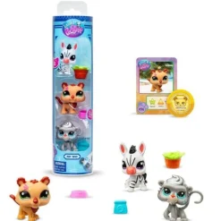 Littlest Pet Shop - Trio in Tube Zoo Pets Mini Figure 3-Pack (Series 2)