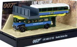 Live and Let Die (1973) - Double Decker Bus James Bond 007 Collection 1/64th Scale Die-Cast Vehicle Replica Diorama