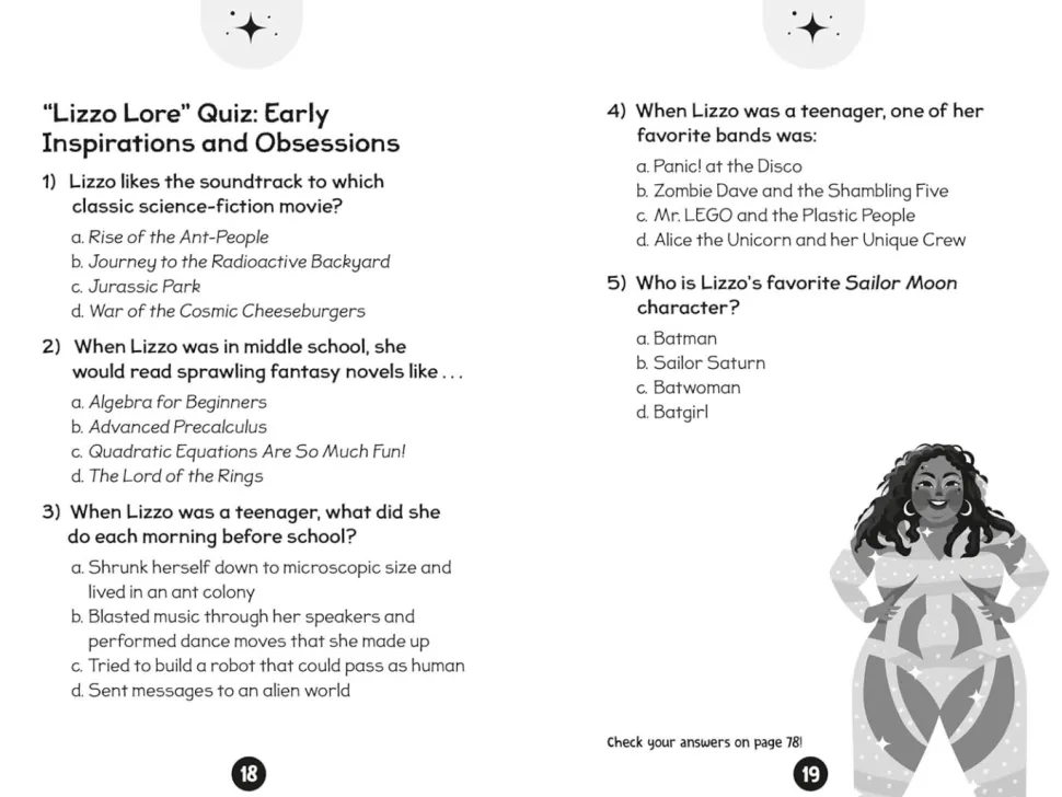 Lizzo - 96 Facts About Lizzo: Quizzes, Quotes, Questions, and More! Paperback Book