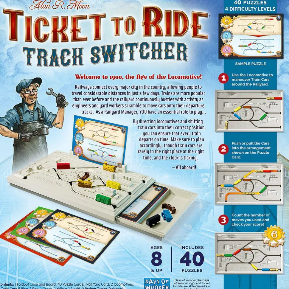 Logiquest - Ticket To Ride Track Switcher Logic Puzzle