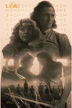 Loki (2021) - Loki & Sylvie: For All Time. Always. Fine Art Print by Jake Kontou