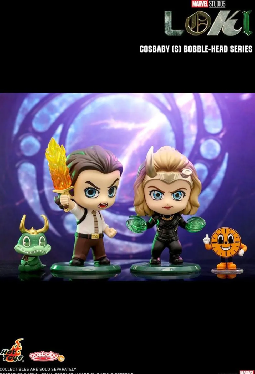 Loki (2021) - Sylvie with Miss Minutes Cosbaby (S) Hot Toys Figure