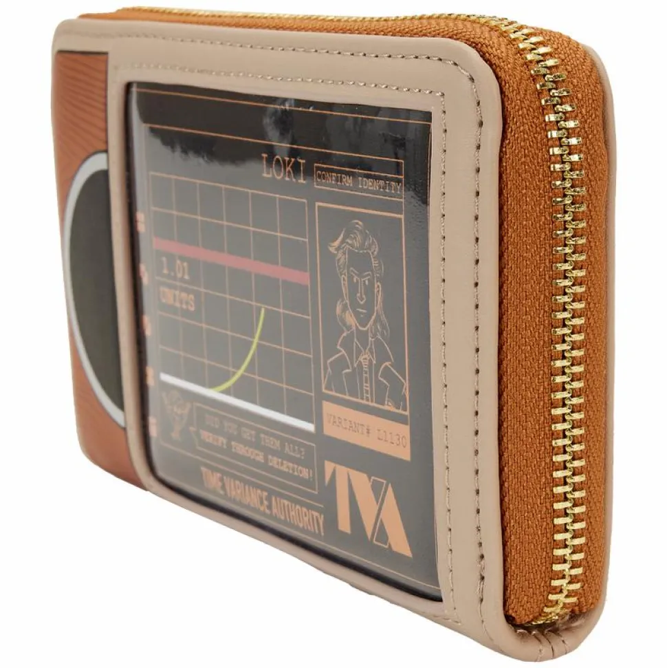 Loki - TVA Multiverse 4" Faux Leather Zip-Around Wallet