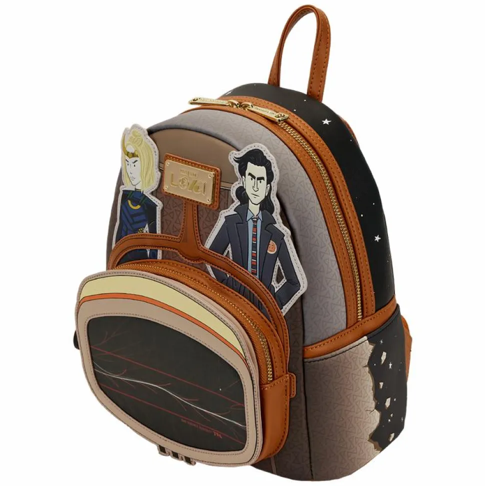 Loki - TVA Multiverse Lenticular 10" Faux Leather Mini Backpack