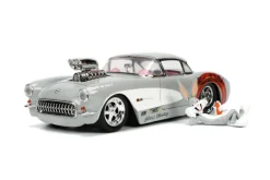 Looney Tunes - Bugs Bunny & 1957 Chevrolet Corvette Hollywood Rides 1/24th Scale Die-Cast Vehicle Replica