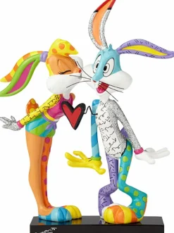Looney Tunes - Kissing Lola & Bugs Bunny 7” Statue by Romero Britto