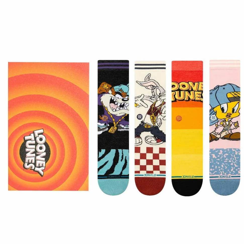 Looney Tunes - Looney Tunes x Stance Crew Socks 4-Pack Box Set (One Size)