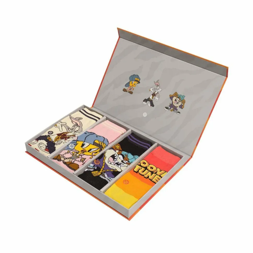 Looney Tunes - Looney Tunes x Stance Crew Socks 4-Pack Box Set (One Size)