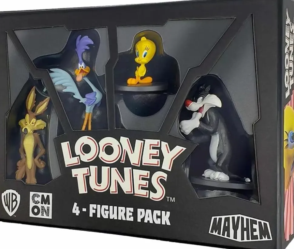 Looney Tunes - Mayhem Board Game Expansion Miniature Figure 4-Pack