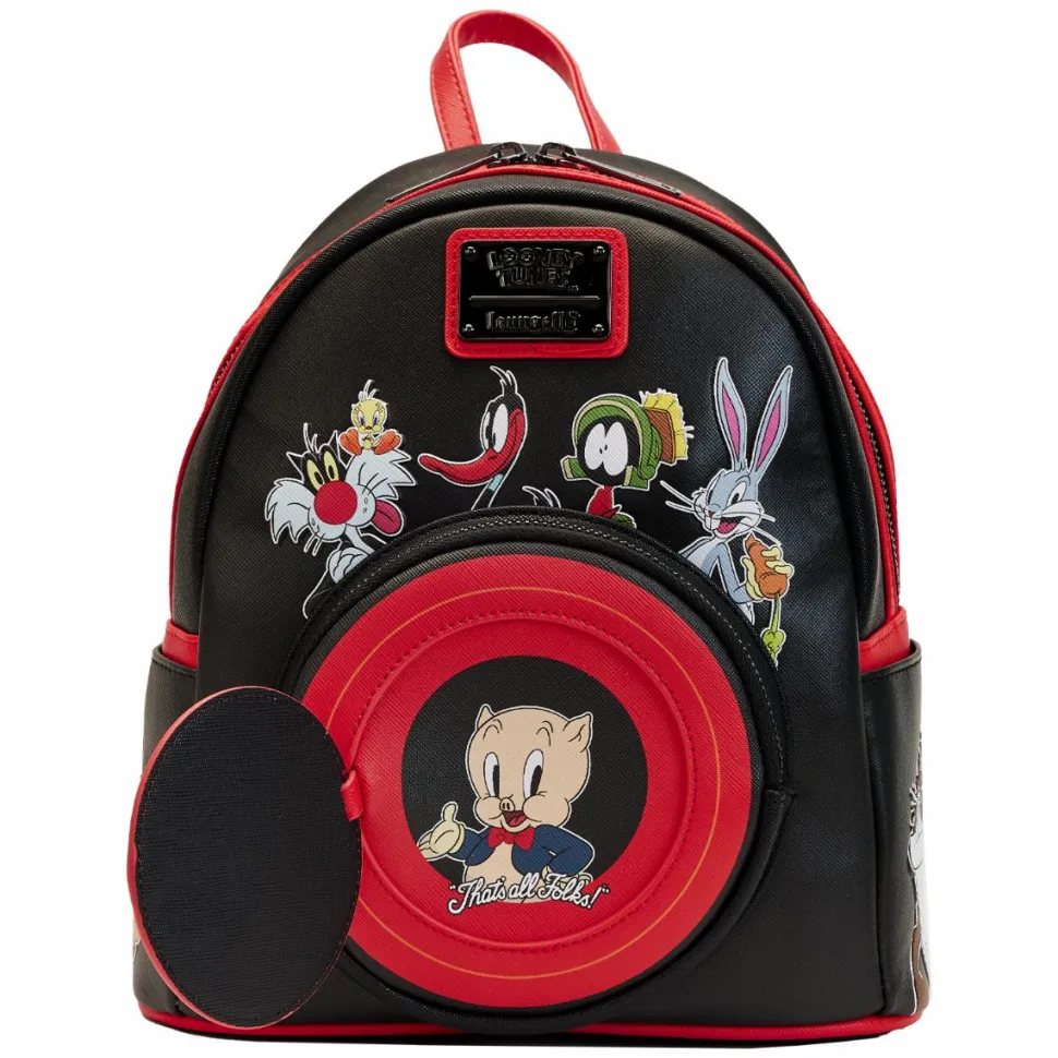 Looney Tunes - That’s All Folks 10” Faux Leather Mini Backpack