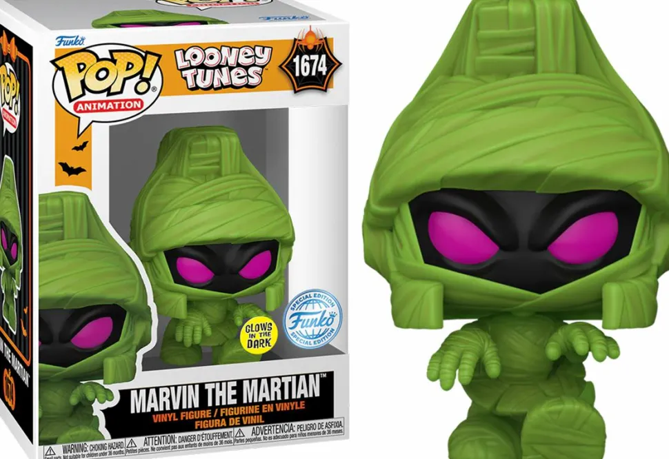 Looney Tunes: Halloween - Marvin the Martian (Mummy) Glow-in-the-Dark Pop! Vinyl Figure