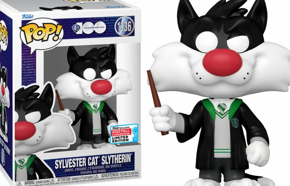 Looney Tunes x Harry Potter - Sylvester Cat Slytherin Pop! Vinyl Figure (2023 Fall Convention Exclusive) (Popcultcha Exclusive)