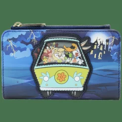 Looney Tunes x Scooby Doo - Warner Bros. 100th Anniversary Mashup Glow in the Dark 4" Faux Leather Flap Wallet