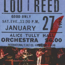 Lou Reed - Live At Alice Tully Hall: January 27, 1973 2xLP Vinyl Record (Record Store Day Exclusive Burgundy Coloured Vinyl)