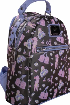 Loungefly x Valfre - Lucy Art Debossed Print 10” Faux Leather Mini Backpack