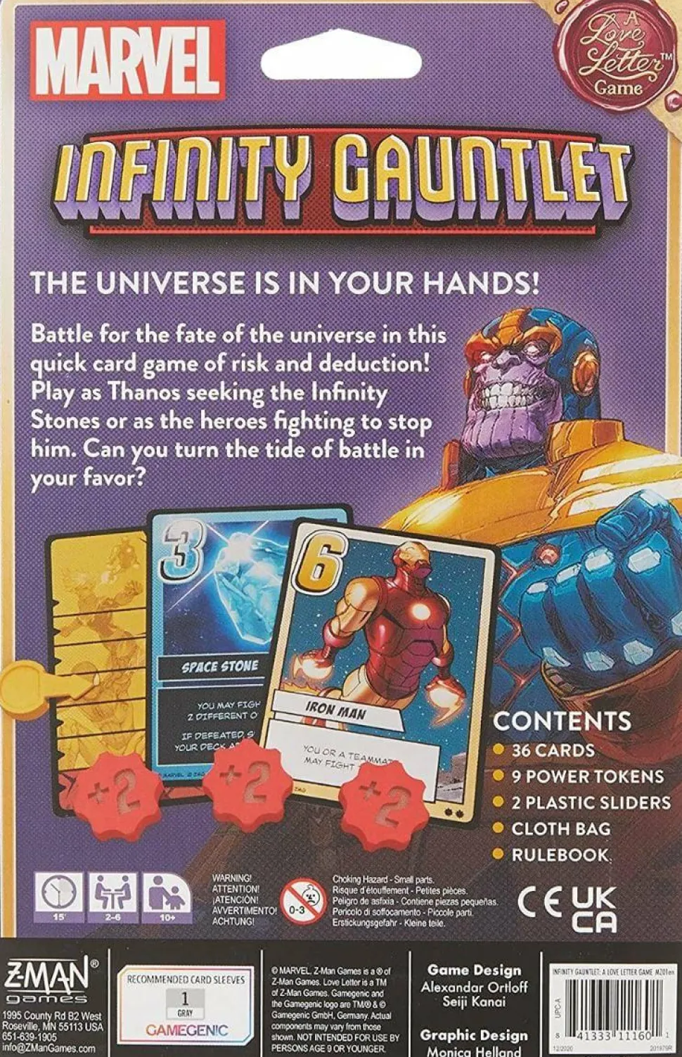 Love Letter - Infinity Gauntlet Card Game