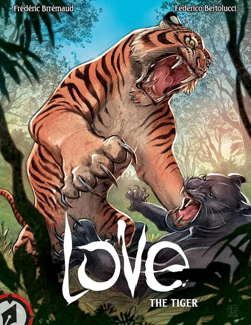 Love: The Tiger by Frederic Brremaud Hardcover Book