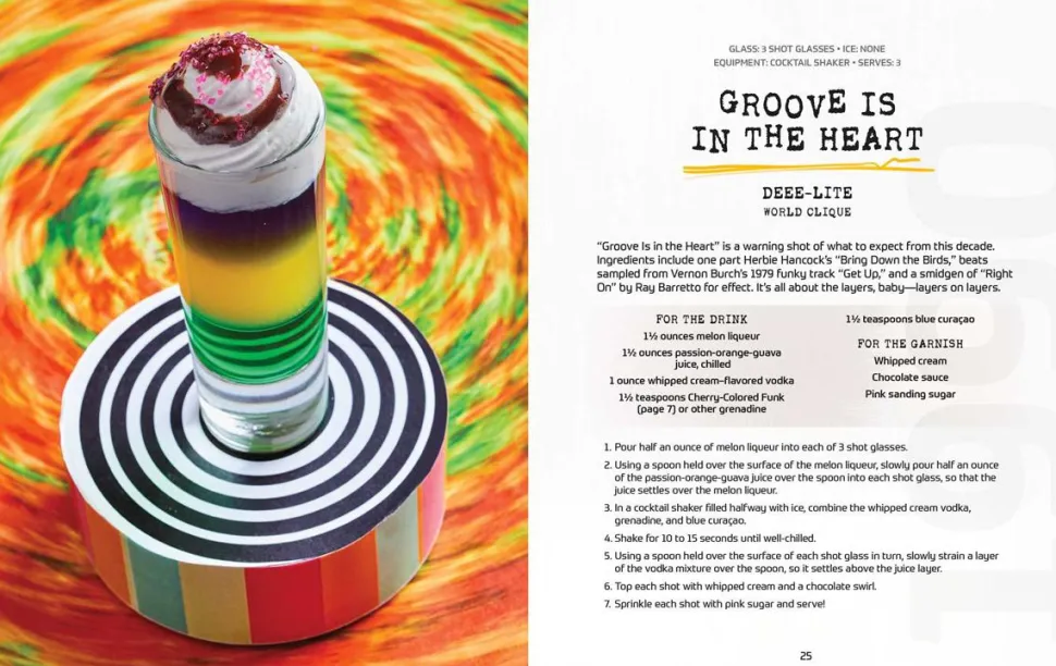 Lyrics & Libations: The Ultimate '90s Cocktail Playlist Hardcover Book