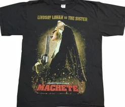 Machete - Lindsay Lohan Poster Black Male T-Shirt