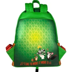 Madagascar - King Julien Cosplay Glow in the Dark 10” Faux Leather Mini Backpack