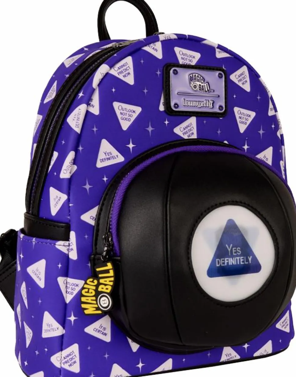 Magic 8 Ball - Lenticular 10" Faux Leather Mini Backpack