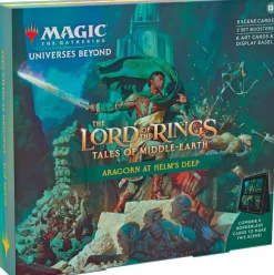 Magic: The Gathering - Universes Beyond: The Lord of the Rings: Tales of Middle-Earth Aragorn at Helms Deep Holiday Scene Box