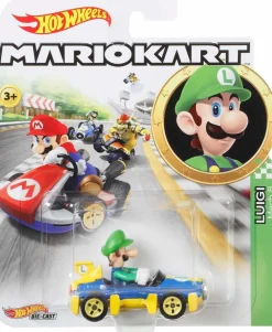 Mario Kart - Luigi (Mach 8) Hot Wheels 1/64th Scale Die-Cast Vehicle Replica