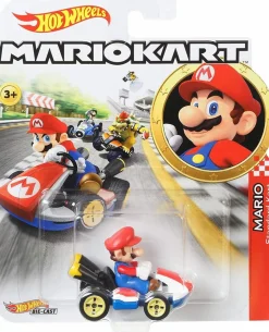 Mario Kart - Mario (Standard Kart) Hot Wheels 1/64th Scale Die-Cast Vehicle Replica