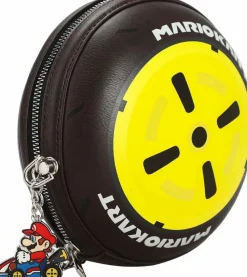 Mario Kart - Molded Wheel 6" Faux Leather Crossbody Handbag