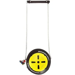 Mario Kart - Molded Wheel 6" Faux Leather Crossbody Handbag