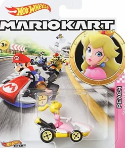 Mario Kart - Princess Peach (Standard Kart) Hot Wheels 1/64th Scale Die-Cast Vehicle